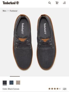 NEW Timberland Men's Canvas Shoes